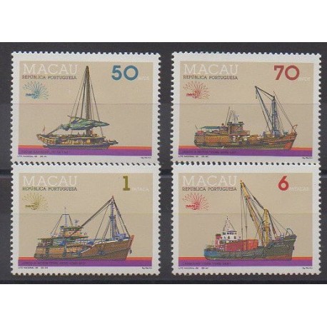 Macao - 1985 - Nb 519/522 - Boats