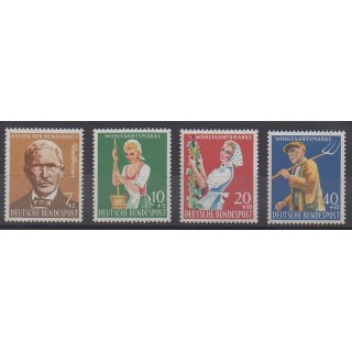 Timbres - Allemagne occidentale (RFA) - 1958 - No 168/171 - Artisanat ou métiers