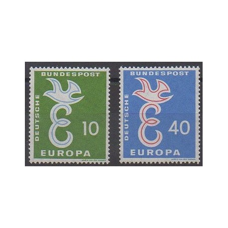 Allemagne occidentale (RFA) - 1958 - No 164/165 - Europa