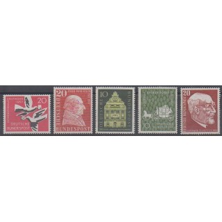 Stamps - West Germany (FRG) - 1957 - Nb 148/152