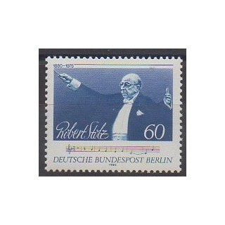 Timbres - Allemagne occidentale (RFA - Berlin) - 1980 - No 588 - Musique