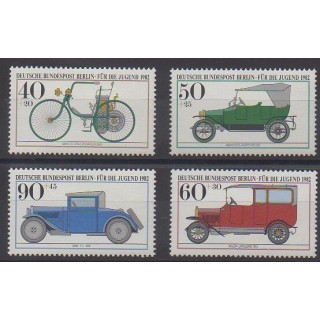 Stamps - West Germany (FRG - Berlin) - 1982 - Nb 621/624 - Cars
