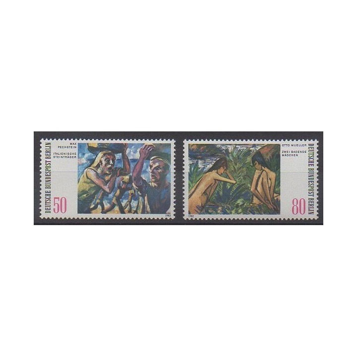 Timbres - Allemagne occidentale (RFA - Berlin) - 1982 - No 639/640 - Peinture