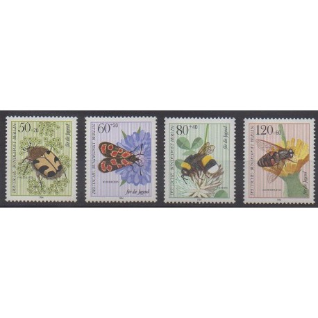 West Germany (FRG - Berlin) - 1984 - Nb 673/676 - Insects