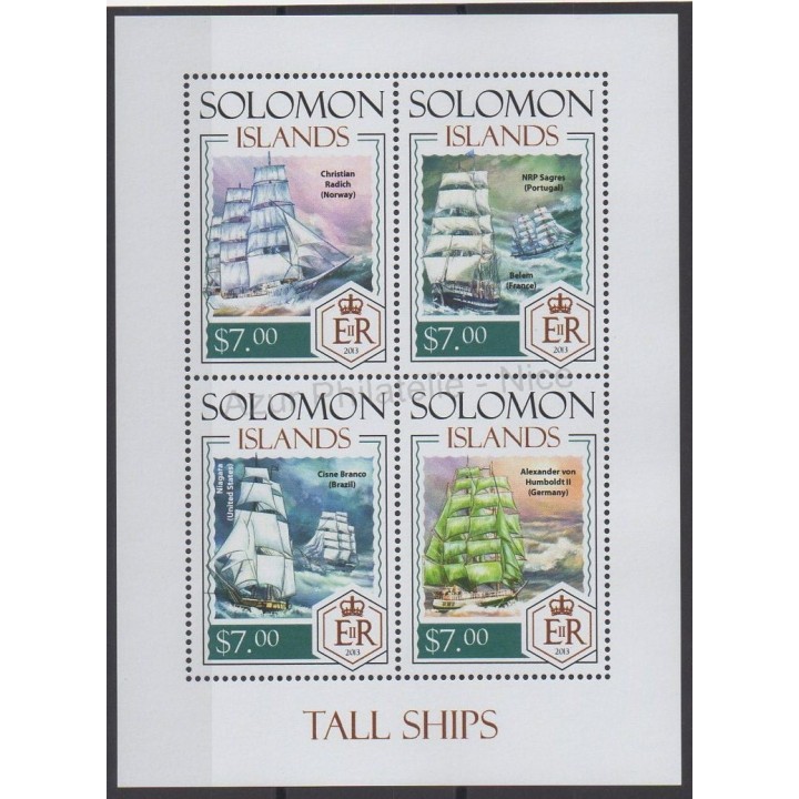 Timbres - Thème bateaux - Salomon (Iles) - 2014 - No 2040/2043
