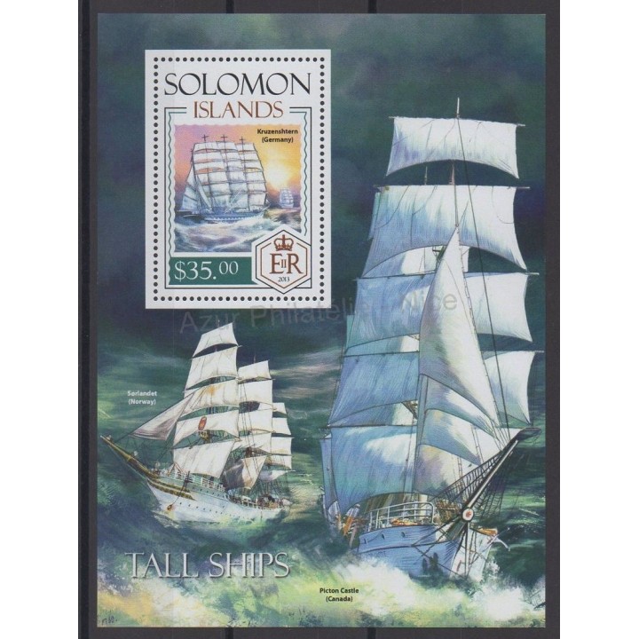 Stamps - Theme boats - Solomon (Islands) - 2014 - Nb BF 261