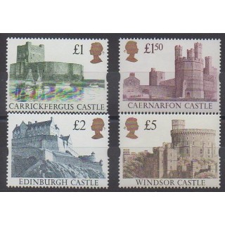 Stamps - Great Britain - 1992 - Nb 1615/1618 - Castles