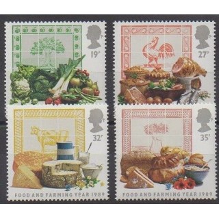 Timbres - Grande-Bretagne - 1989 - No 1372/1375 - Gastronomie
