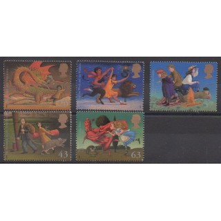 Stamps - Great Britain - 1998 - Nb 2047/2051 - Literature