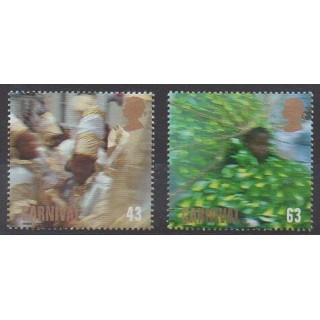 Timbres - Grande-Bretagne - 1998 - No 2054/2055 - Masques ou carnaval