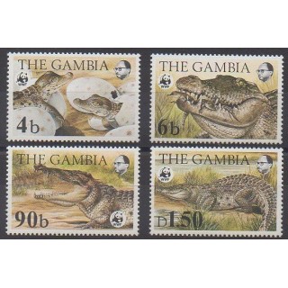 Timbres - Gambie - 1984 - No 510/513 - Reptiles