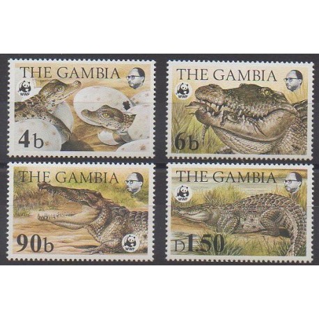 Gambia - 1984 - Nb 510/513 - Reptils