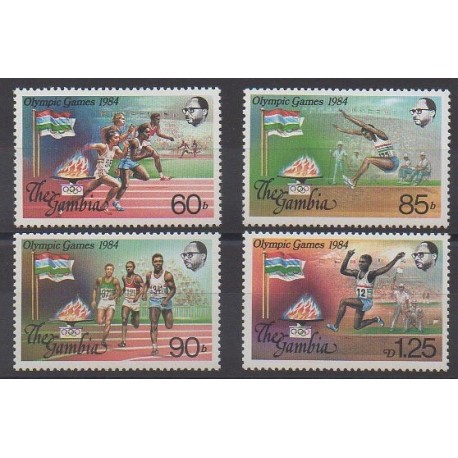 Gambie - 1984 - No 520/523 - Jeux Olympiques d'été