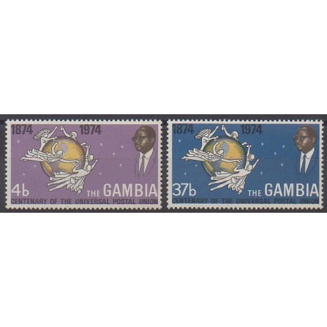 Gambie - 1974 - No 293/294 - Service postal
