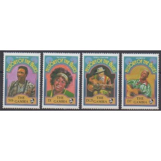 Timbres - Gambie - 1992 - No 1191/1194 - Musique