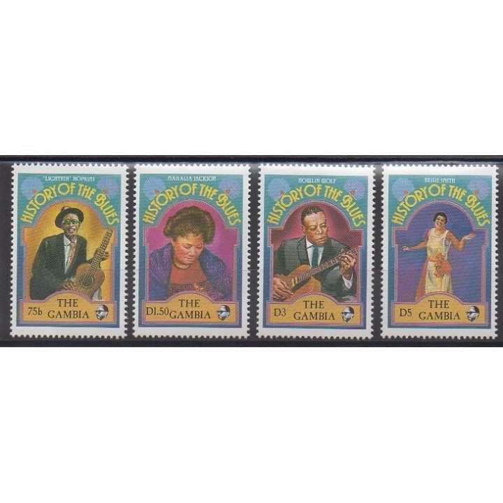 Stamps - Gambia - 1992 - Nb 1165/1168 - Music