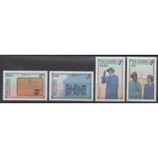 Stamps - Gambia - 1985 - Nb 573/576 - Scouts