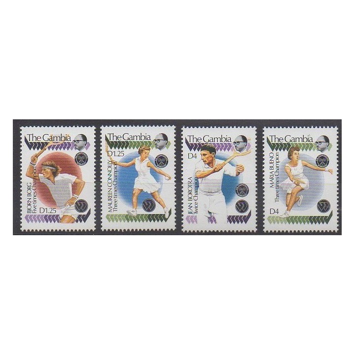 Timbres - Gambie - 1990 - No 919/922 - Sports divers