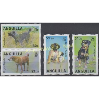 Timbres - Thème chiens et chats - Anguilla - 2005 - No 1071/1074