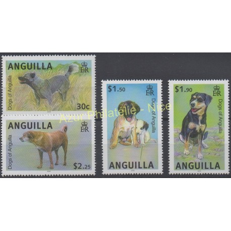 Anguilla - 2005 - No 1071/1074 - Chiens