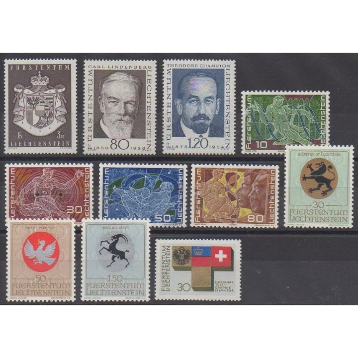 Timbres - Liechtenstein - 1969 - No 455/465