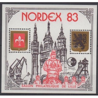 Timbres - Thème sites  - France - Feuillets CNEP - 1983 - No CNEP 4A
