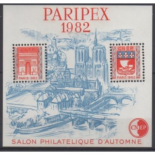 Timbres - Thème sites  - France - Feuillets CNEP - 1982 - No CNEP 3A