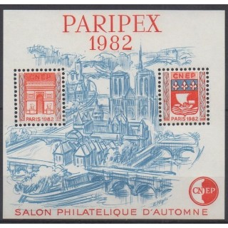 Timbres - Thème sites  - France - Feuillets CNEP - 1982 - No CNEP 3