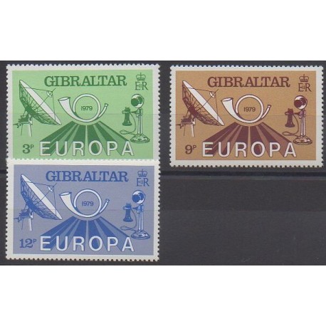 Gibraltar - 1979 - No 393/395 - Service postal - Europa