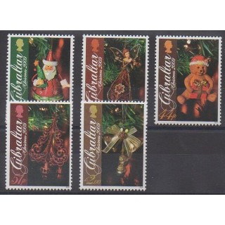 Timbres - Gibraltar - 2009 - No 1354/1358 - Noël