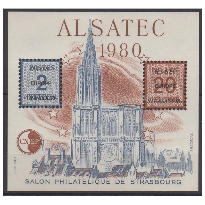 Stamps - Theme churches - France - CNEP Sheets - 1980 - Nb CNEP 1