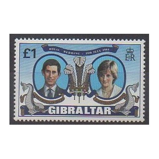 Stamps - Gibraltar - 1981 - Nb 429 - Royalty