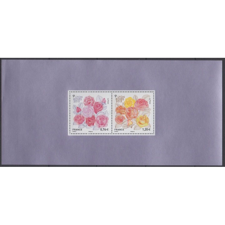 Stamps - Theme roses - France - Souvenir sheets - 2015 - Nb BS 111