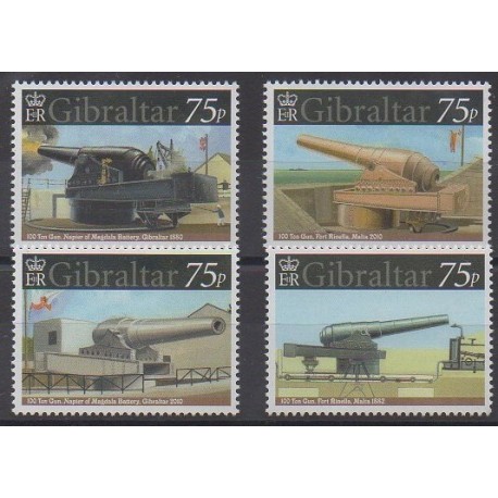 Gibraltar - 2010 - No 1359/1362 - Histoire militaire