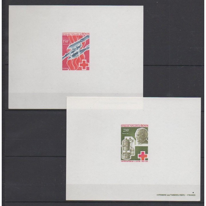 Stamps - Benin - 1977 - Nb 395/396 Épreuves de luxe - Health
