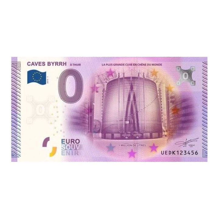 Billet souvenir - Caves Byrrh - 2015