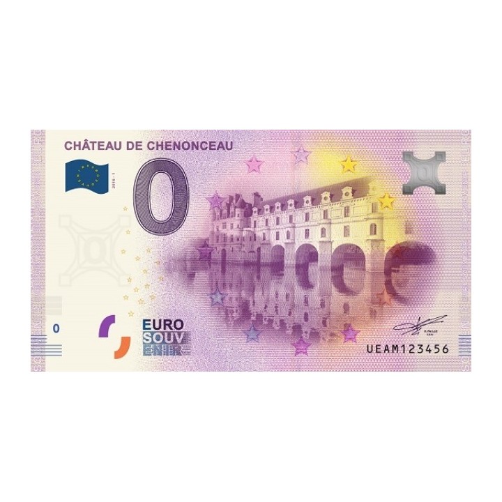 Billet souvenir - Château de Chenonceau - 2015