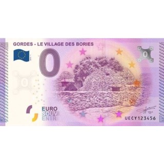 Billet souvenir - Gordes - le village des Bories - 2015