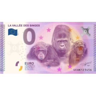 Billet souvenir - La vallée des singes - 2015