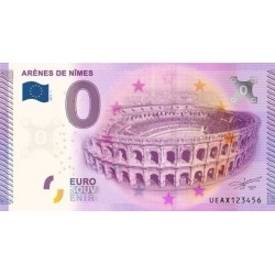 Euro banknote memory - 30 - Les arênes de Nimes - 2015
