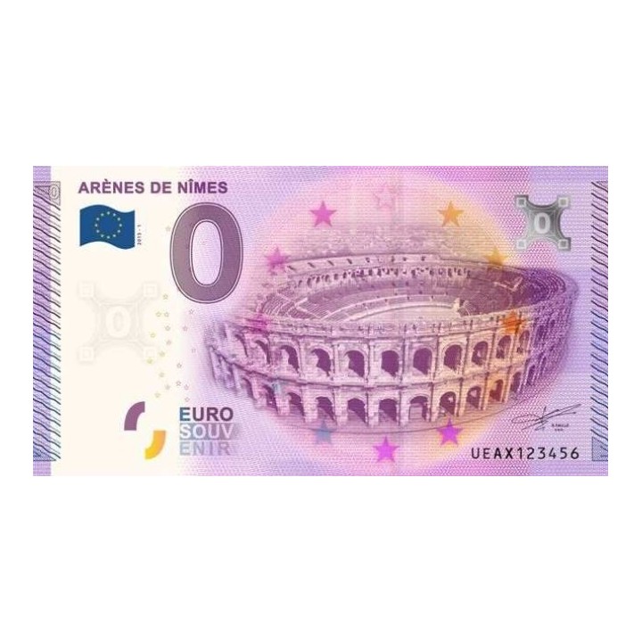 Billet souvenir - Les arênes de Nimes - 2015
