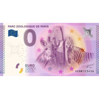 Billet souvenir - Parc zoologique de Paris - 2015