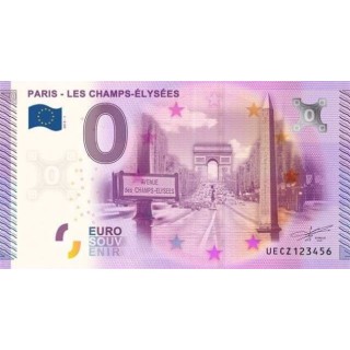 Billet souvenir - Paris - Les Champs-Elysées - 2015