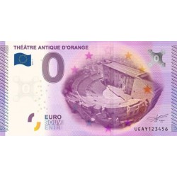 Euro banknote memory - 84 - orange - Théatre antique - 2015