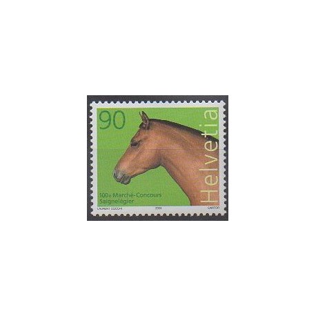 Swiss - 2003 - Nb 1755 - Horses