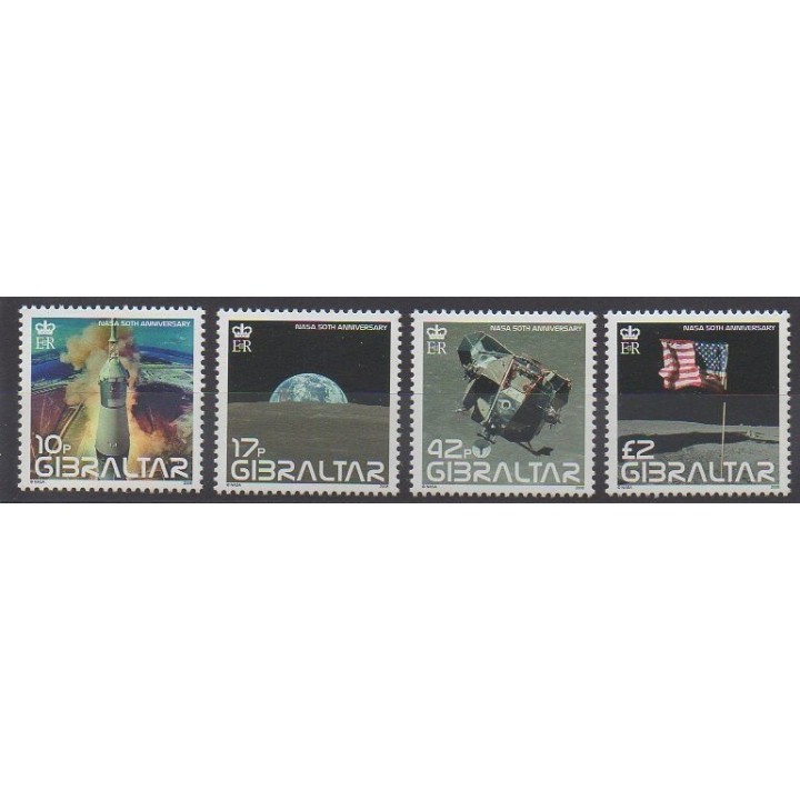 Timbres - Gibraltar - 2008 - No 1285/1288 - Espace
