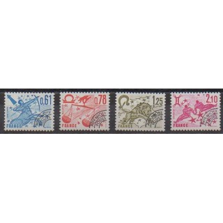Stamps - France - Precancels - 1978 - Nb P154/P157 - Horoscope