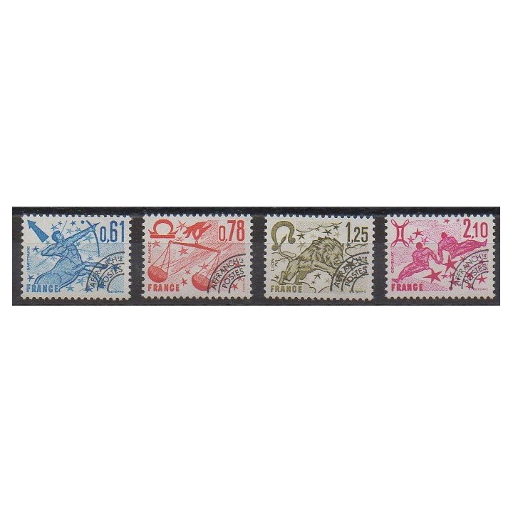 Timbres - France - Préoblitérés - 1978 - No P154/P157 - Horoscope