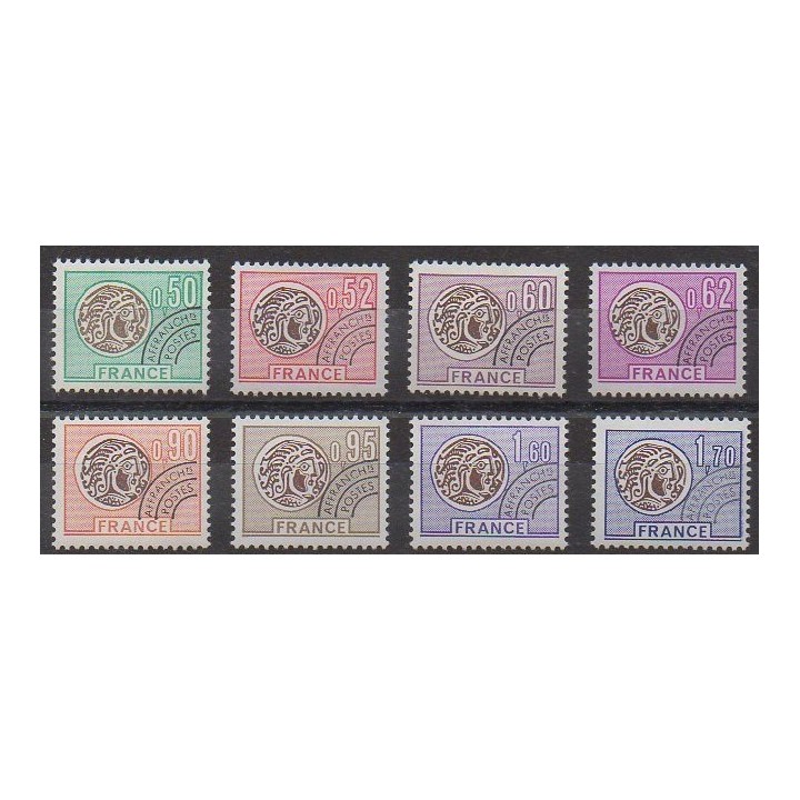 Stamps - France - Precancels - 1976 - Nb P138/P145 - Coins, Banknotes Or Medals