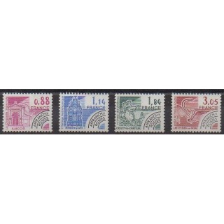 Stamps - France - Precancels - 1981 - Nb P170/P173